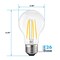 Luxrite A19 LED Edison Light Bulbs 12W 100W Equivalent 1600LM 3000K Soft White Dimmable E26 Base, 2PK LR21661-2PK - alternate 7